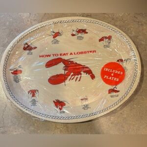 Lobster Themed Serving Plates